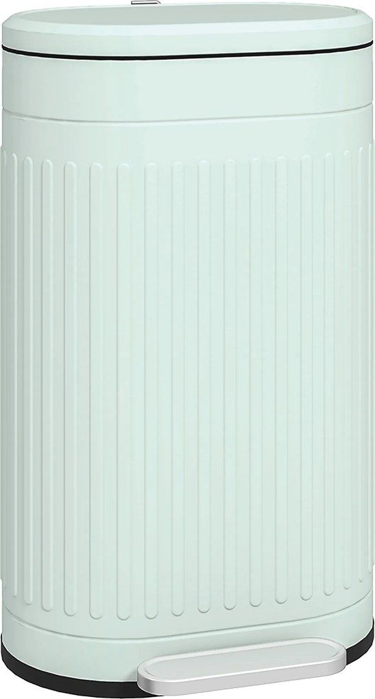 HOMCOM Kosz na Śmieci 30L Pedałowy z Pokrywą, Wyjmowanym Wewnętrznym Pojemnikiem i Systemem Soft-Close, 36,5 x 31,2 x 60,8 cm, Zielony | Aosom PL