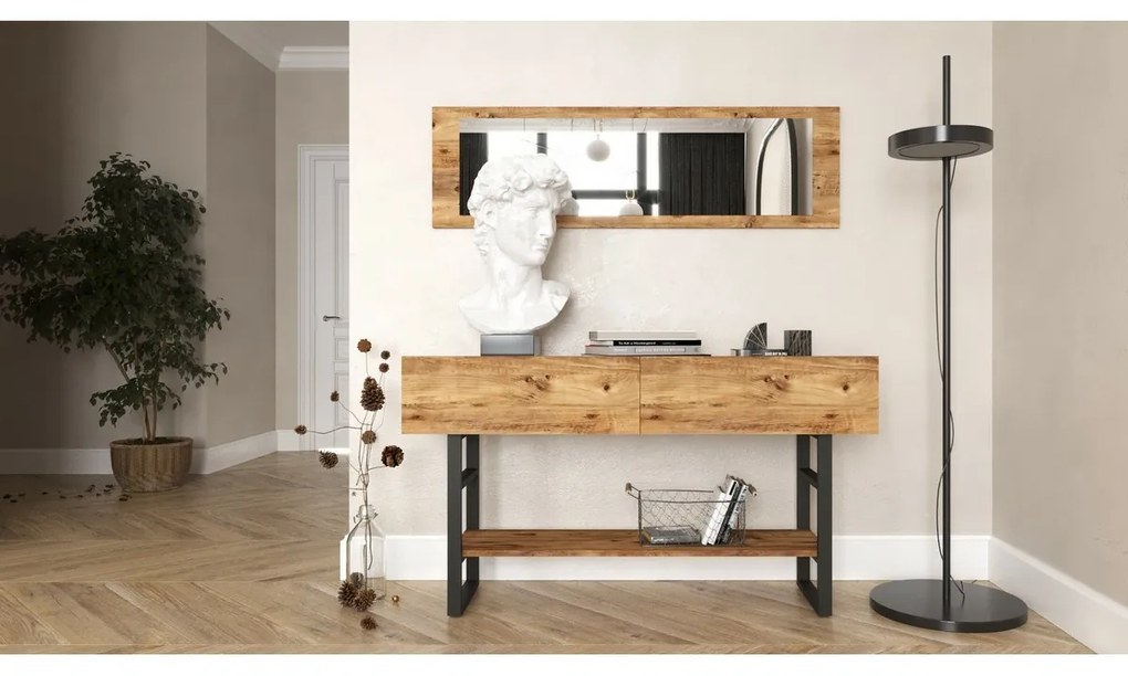 Stolik z lustrem Mia Atlantic Pine