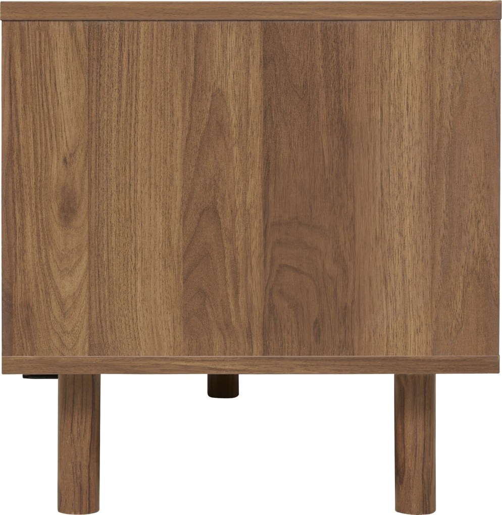Szafka pod telewizor SLIDY, kolor ciemnego drewna, 120 x 40 x 42 cm