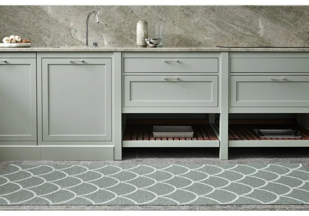 Zielony dywan odpowiedni na zewnątrz 70x50 cm Kotte Army Sage – Pappelina