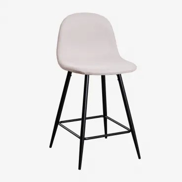 Wysoki Stołek Glamm Negro & Kremowa & ↑65 Cm - Sklum