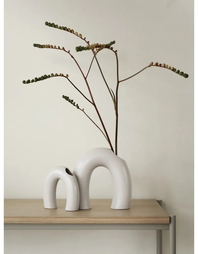 Kremowy ceramiczny wazon (wysokość 12 cm) Kagetsu – Blomus