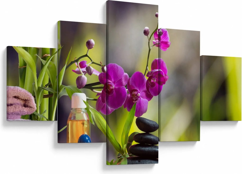 Obraz - spa and stones (125x70 cm)