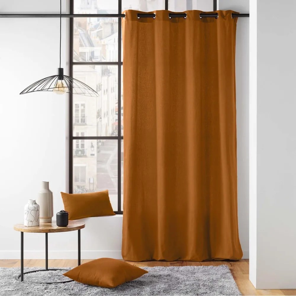 Brązowa zasłona 135x260 cm Twily – douceur d'intérieur
