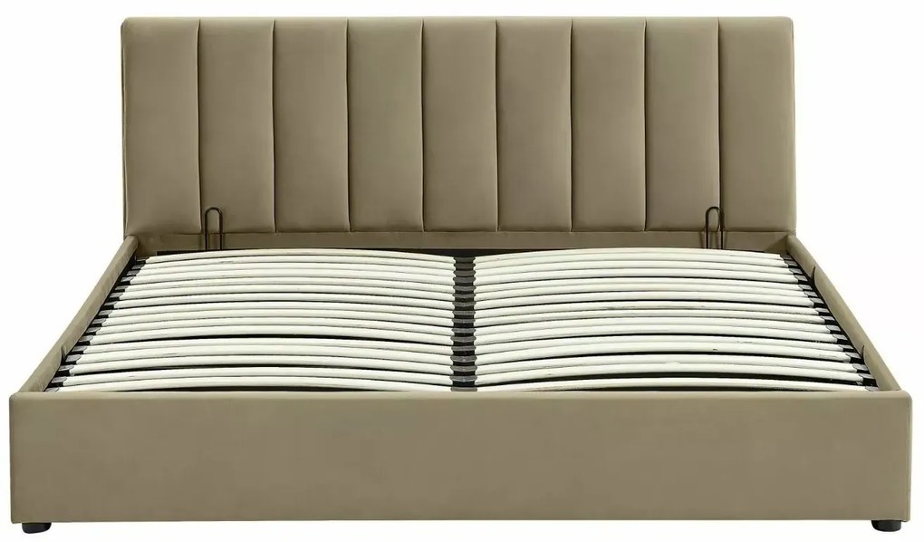 ŁÓŻKO MONTREAL VELVET 160X200 KOLOR BEŻ BLUVEL 28 SIGNAL