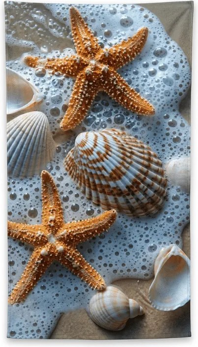 Ręcznik plażowy szybkoschnący SEA STARS kolorowy 70 x 140 cm, 100% mikrofibra