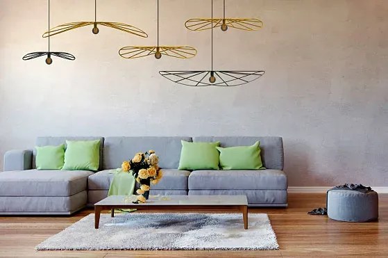 Czarna industrialna lampa wisząca druciana 140 cm - EX601-Adana