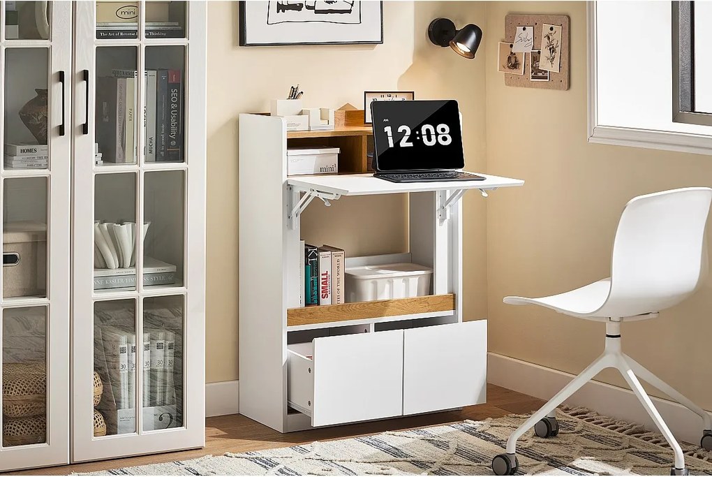 Składany stół roboczy z półkami FWT109-WN