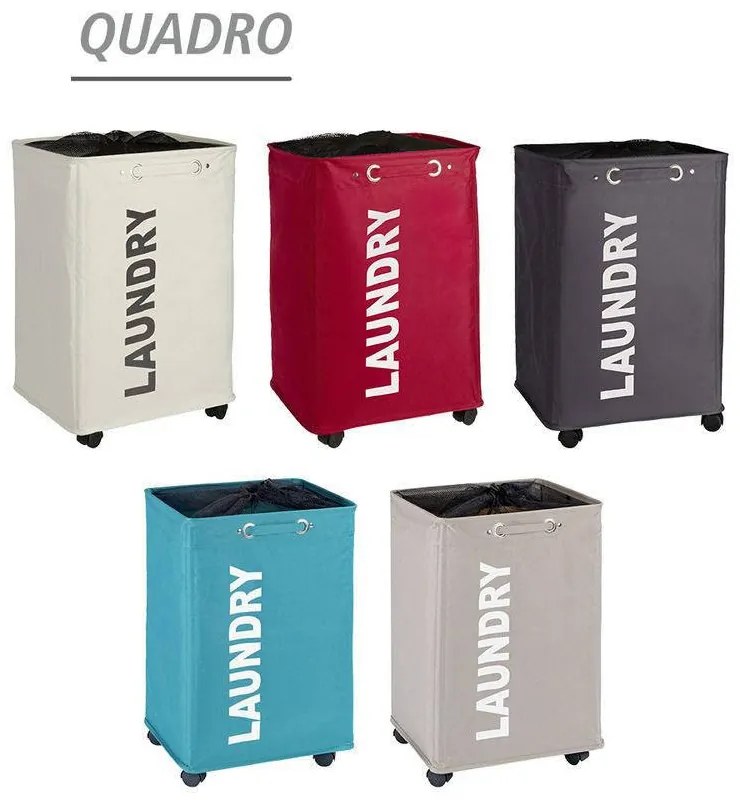 Kosz na pranie QUADRO - pojemnik 79 l, WENKO