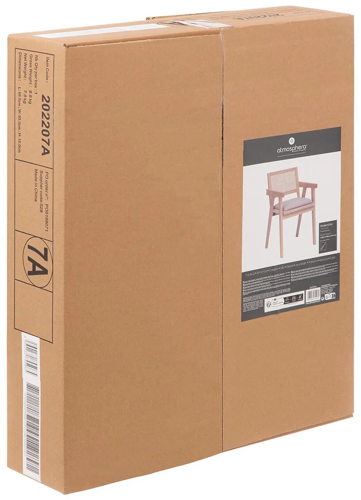 Krzesło do jadalni z podłokietnikami KOLIA