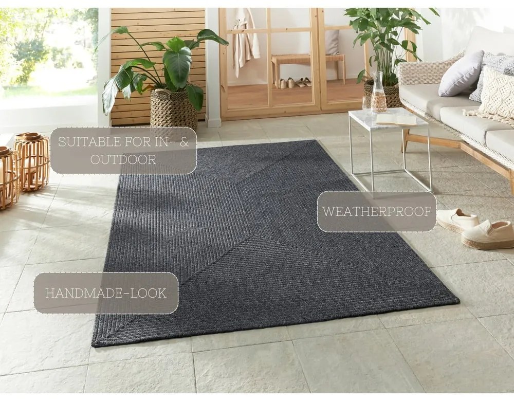 Szary dywan odpowiedni na zewnątrz 290x200 cm – NORTHRUGS