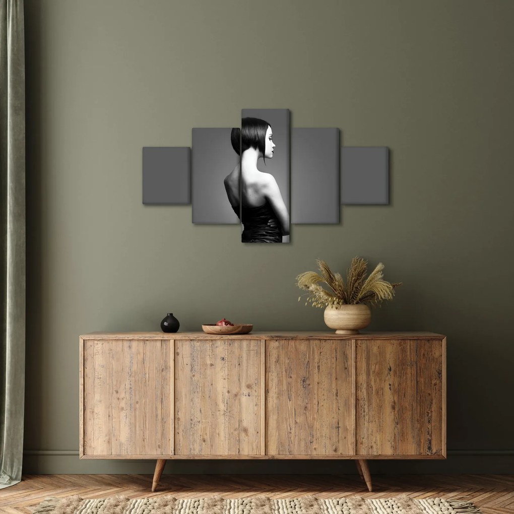 Obraz eleganckiej kobiety (125x70 cm)