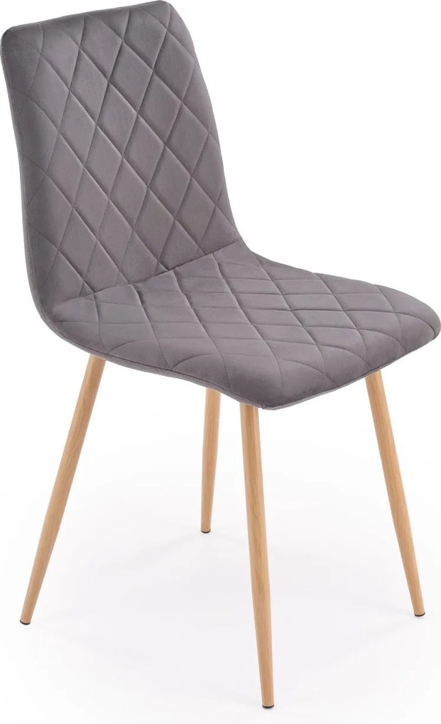 Krzesło tapicerowane do jadalni z pikowaniem K525 WD Halmar