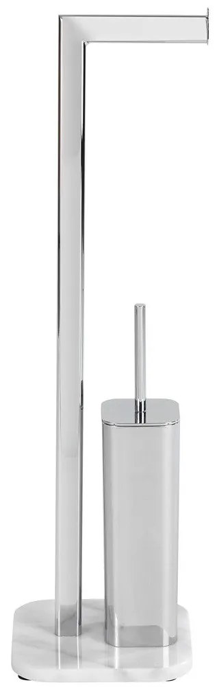 Stojak na papier toaletowy i szczotkę do WC, ONYX- 2w1, WENKO