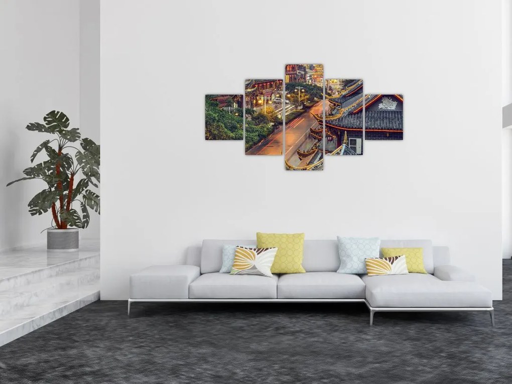 Obraz - Qintai Road, Chengdu, Chiny (125x70 cm)