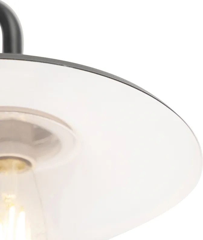 Inteligentna rustykalna lampa ścienna antracytowa IP44 w tym wifi E27 - Kansas