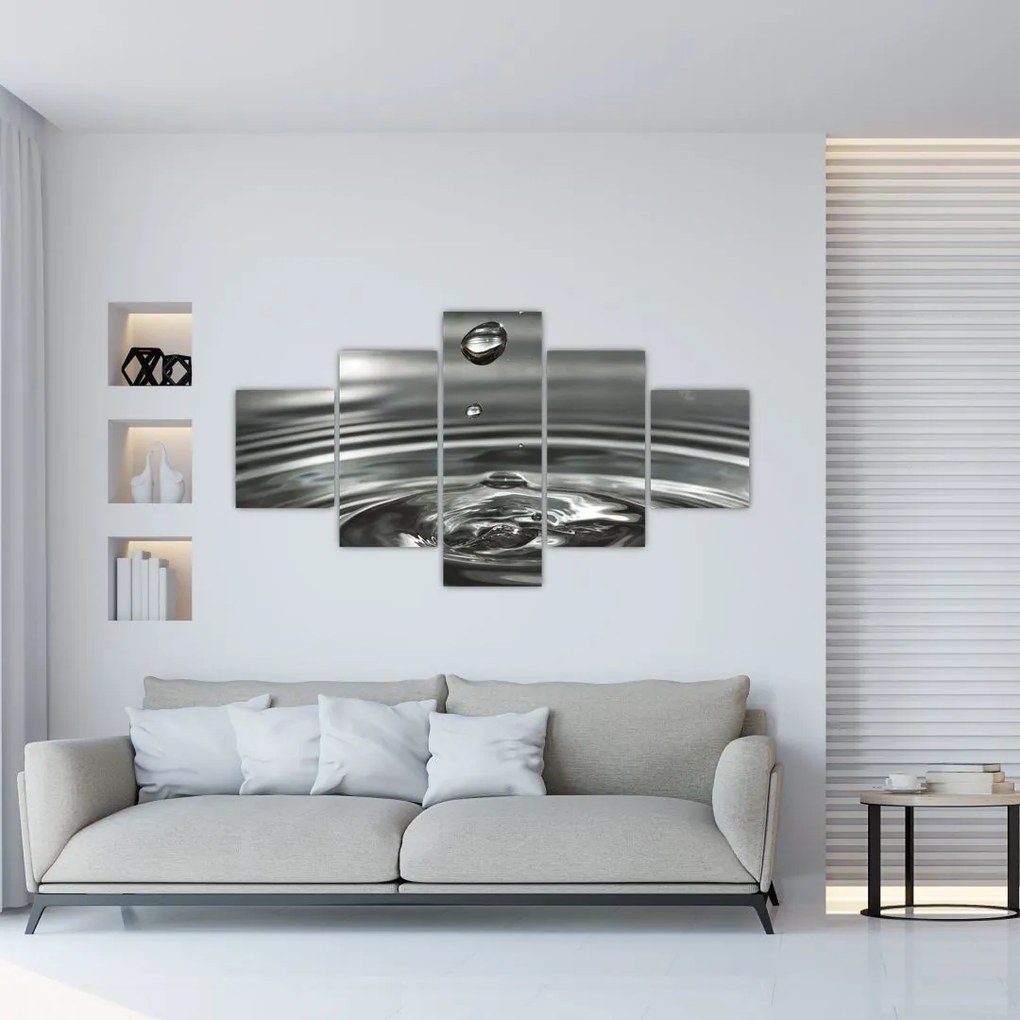 Obraz kropli wody (125x70 cm)