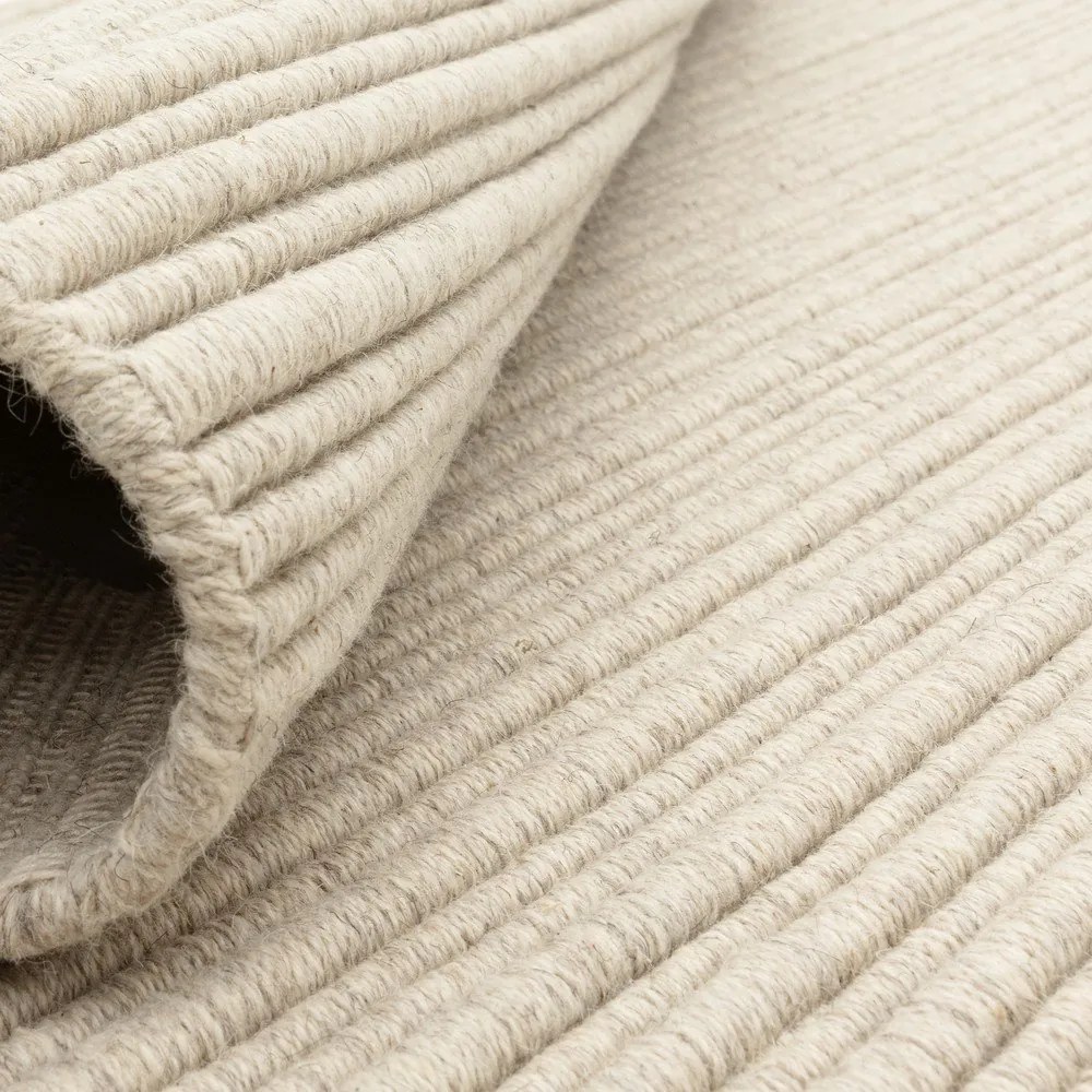 Dywan z mieszanki wełny tkany ręcznie w kolorze kości słoniowej 120x170 cm Ravine – Asiatic Carpets