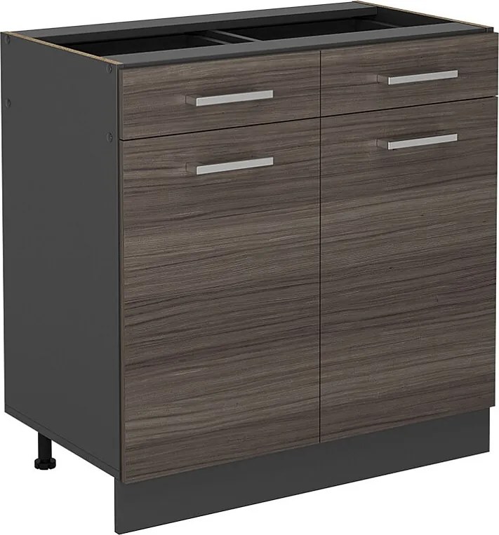 Szafka dolna do kuchni szlachetna szarość 80x46x81.6 r-line