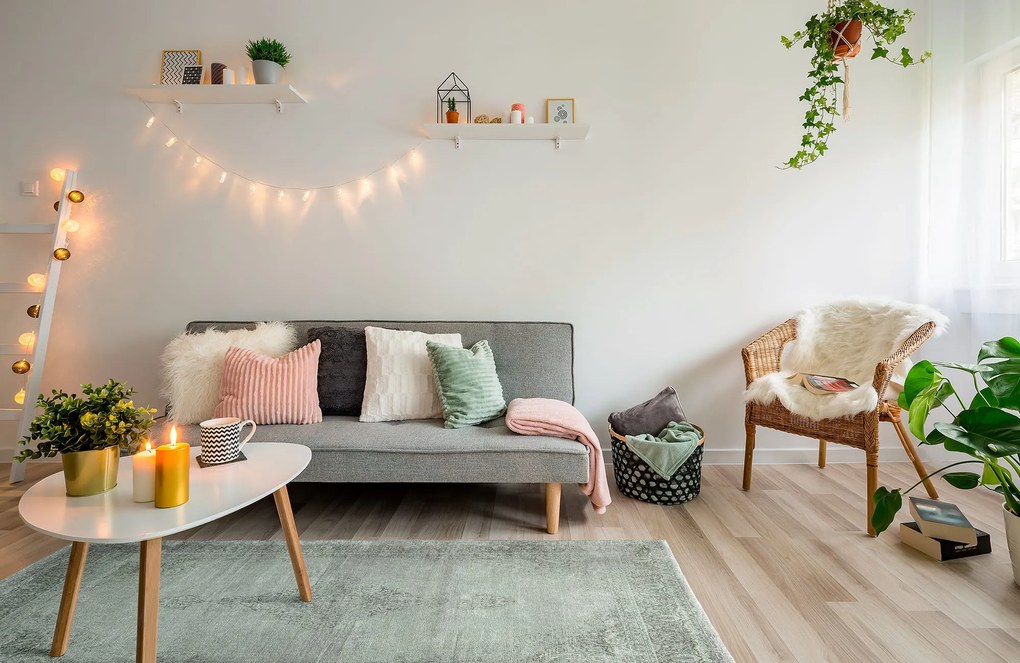 Dywan vitage Marylou zielony 80 cm x 290 cm