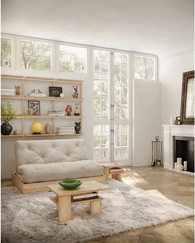 Stolik z litego drewna sosnowego w naturalnym kolorze 45x68 cm Japan – Karup Design