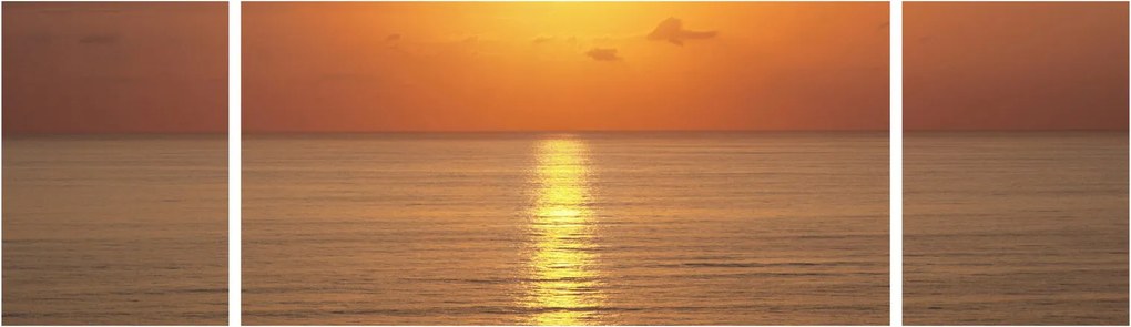 Obraz - Zachód słońca nad oceanem (170x50 cm)