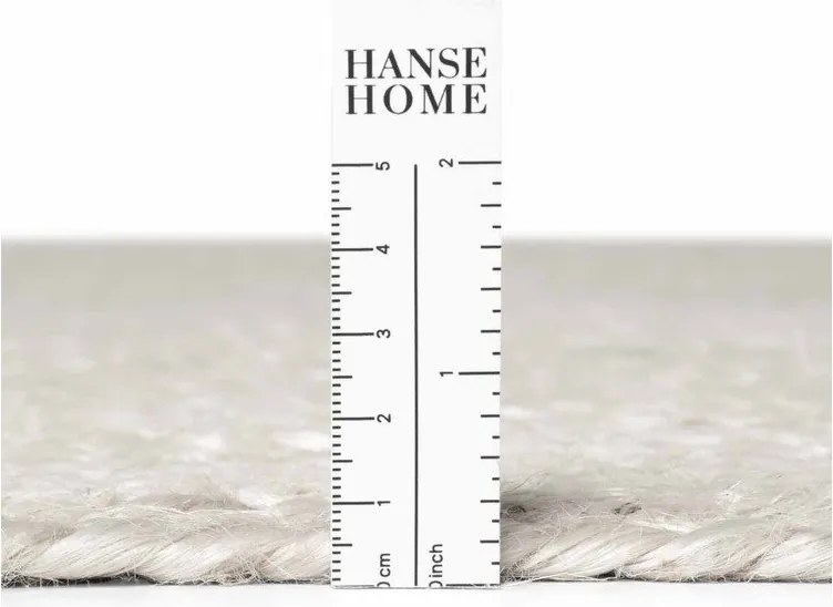 Biały okrągły dywan z juty dwustronny/tkany ręcznie ø 140 cm Braided – Hanse Home