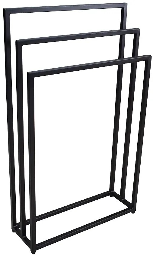 Czarny stojak na ręczniki 60 cm M3-G69