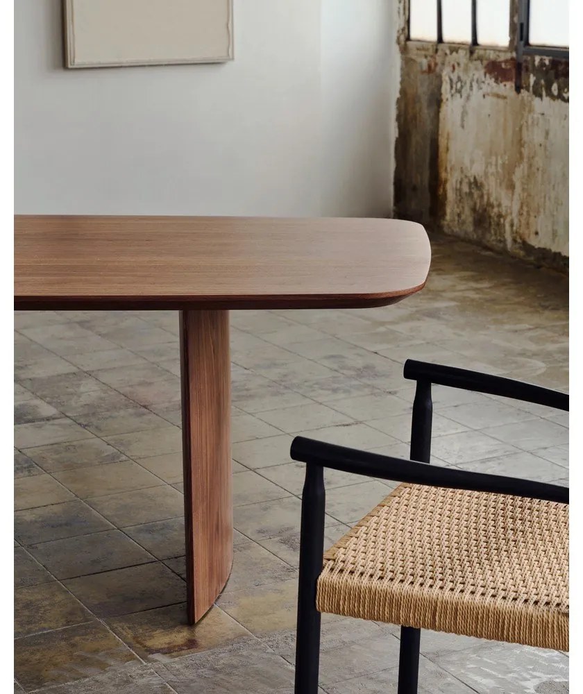 Brązowy stół w dekorze orzecha 100x240 cm Litto – Kave Home