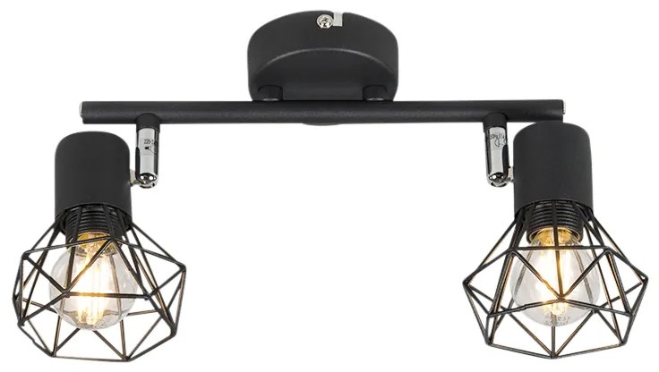 Inteligentny reflektor czarny obrotowy i uchylny z 2 żarówkami Wifi P45 - Mosh