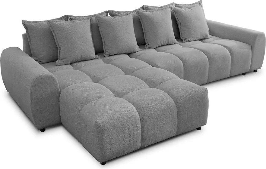 Szary narożnik (lewostronny/z szezlongiem) Albane – Ropez