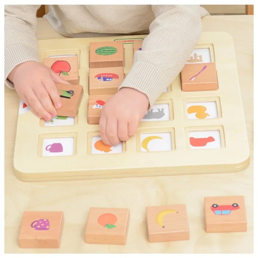 Masterkidz gra dopasuj cienie łączenie w pary rozpoznawanie przedmiotów montessori
