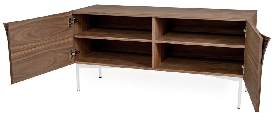 Brązowa komoda w dekorze drewna orzecha Woodman Flop, 65x120 cm
