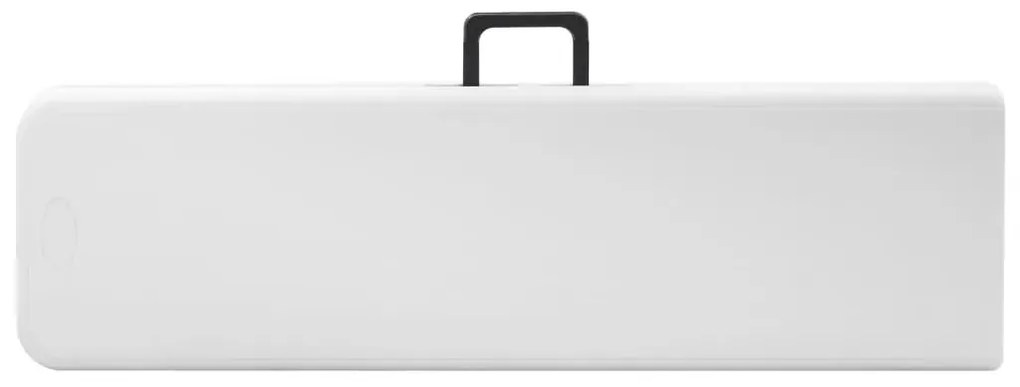 Zestaw białych ławek ogrodowych D6-C56