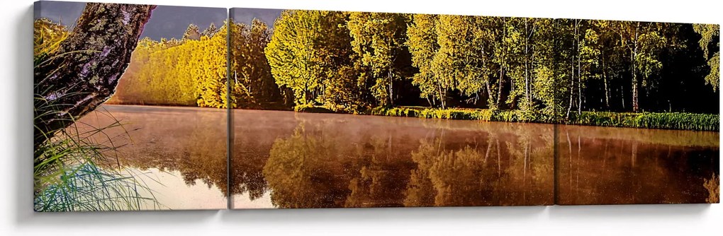 Obraz - Za rzeką (170x50 cm)