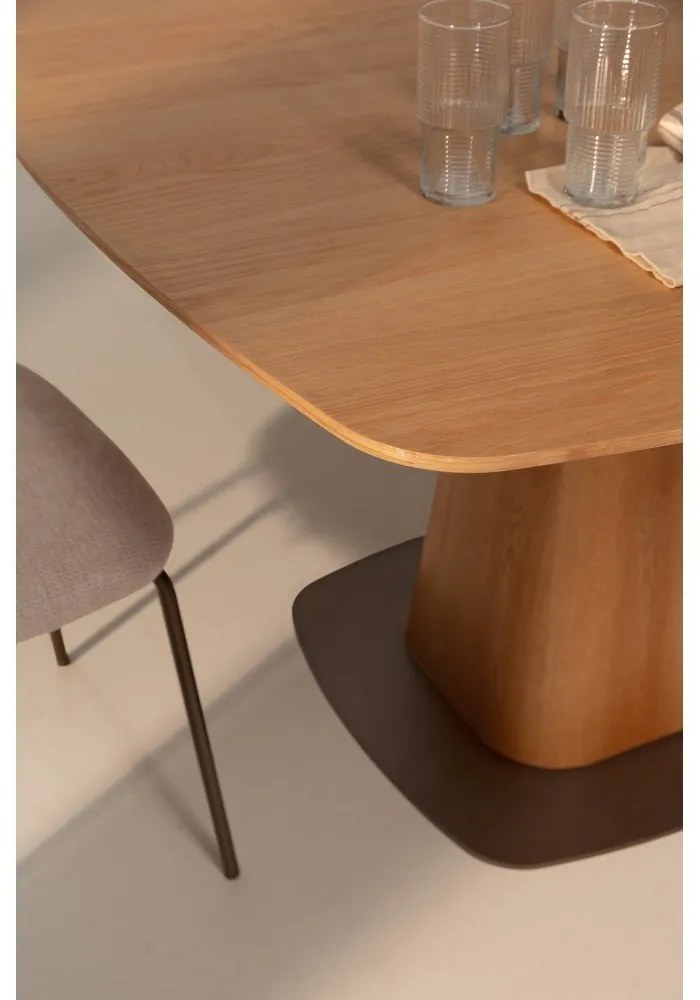 Stół w dekorze dębu 120x120 cm Etel – MOME