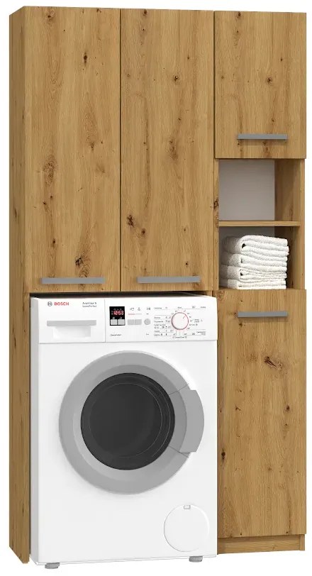 Komplet szafek łazienkowych w kolorze dąb artisan T8-B44