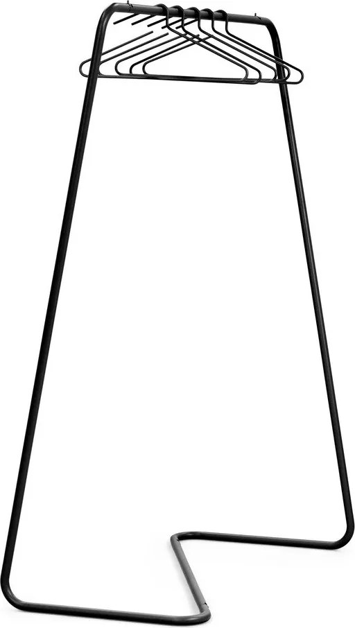 Czarny stalowy stojak na ubrania 118x160x57 cm Hang-On – Spinder Design