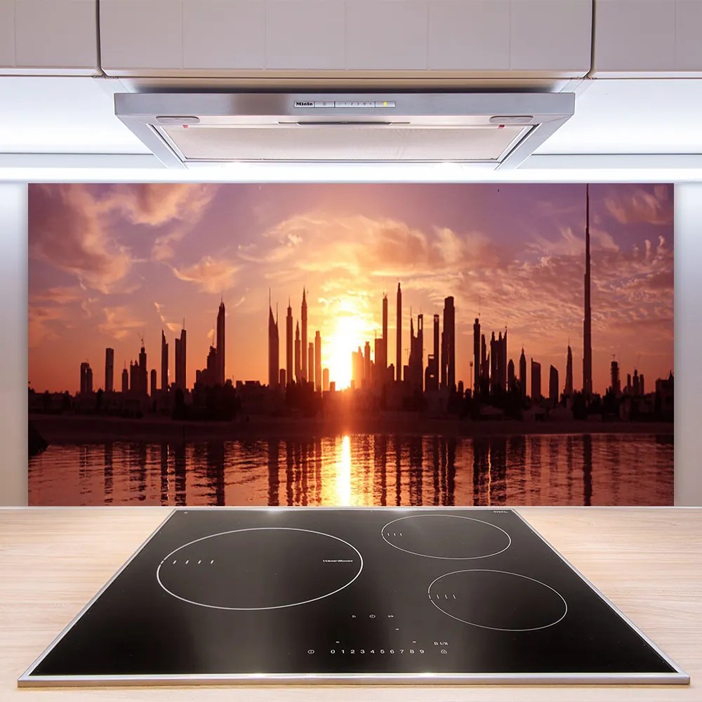 Panel Kuchenny Panorama Nocnego Miasta