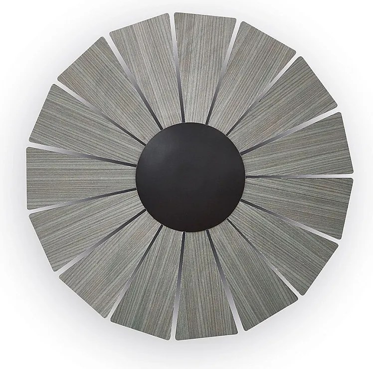 Kinkiet EYE w stylu nowoczesnym - ?r. ø42 cm - ma?y - wewn?trzny - LED SMD - 14W - ma?y - 3000K - czarny i ciemne drewno