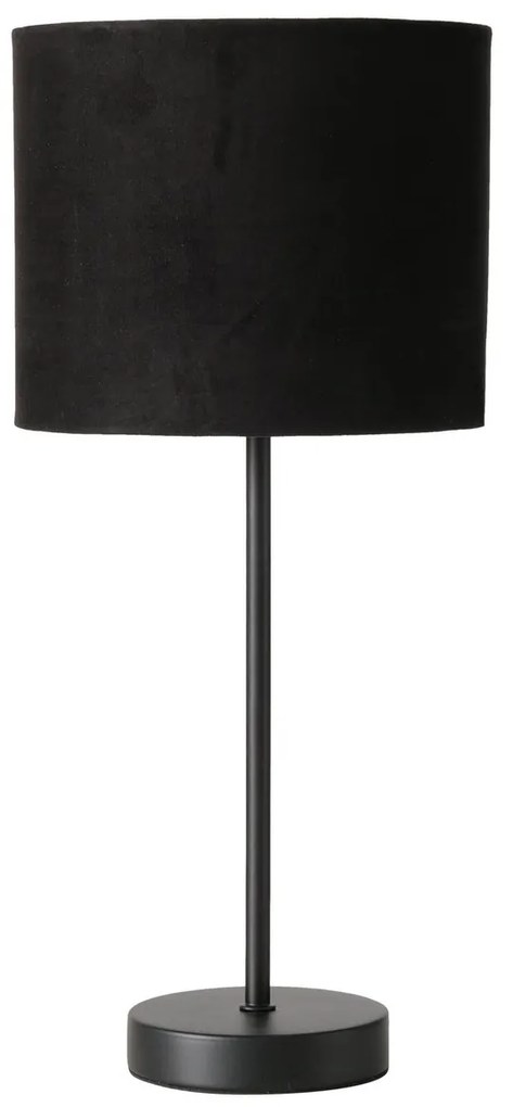 Lampa stołowa z materiałowym kloszem, NERO, 40 cm