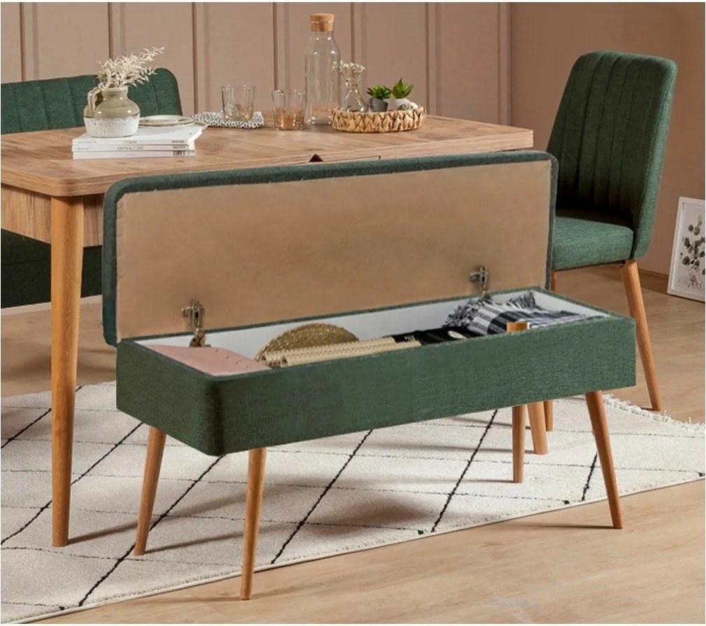 Zestaw jadalniany Vina Atlantic Pine and Green I, 5 szt.