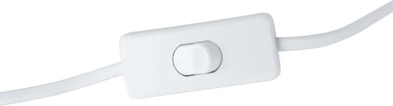 Lampa stołowa w stylu retro biała z brązem - Milou