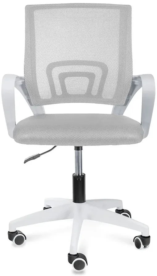 Szare wygodne krzesło obrotowe do biurka R2-L77