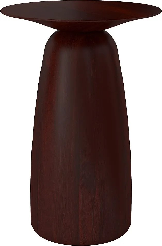 Stolik drewniany różne kolory Kayani Baobab 44, śr. 32,5 cm, palisander