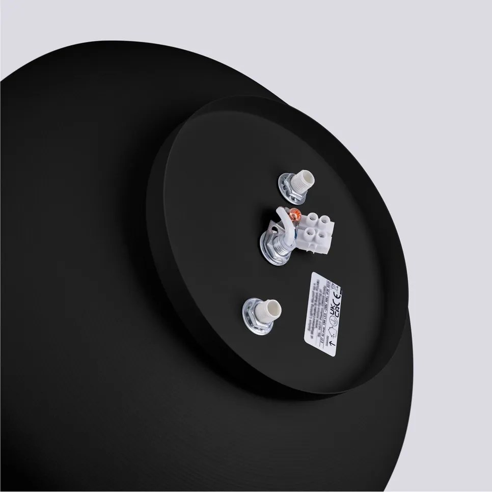 Czarna lampa sufitowa ø 30 cm Blacko – Sollux