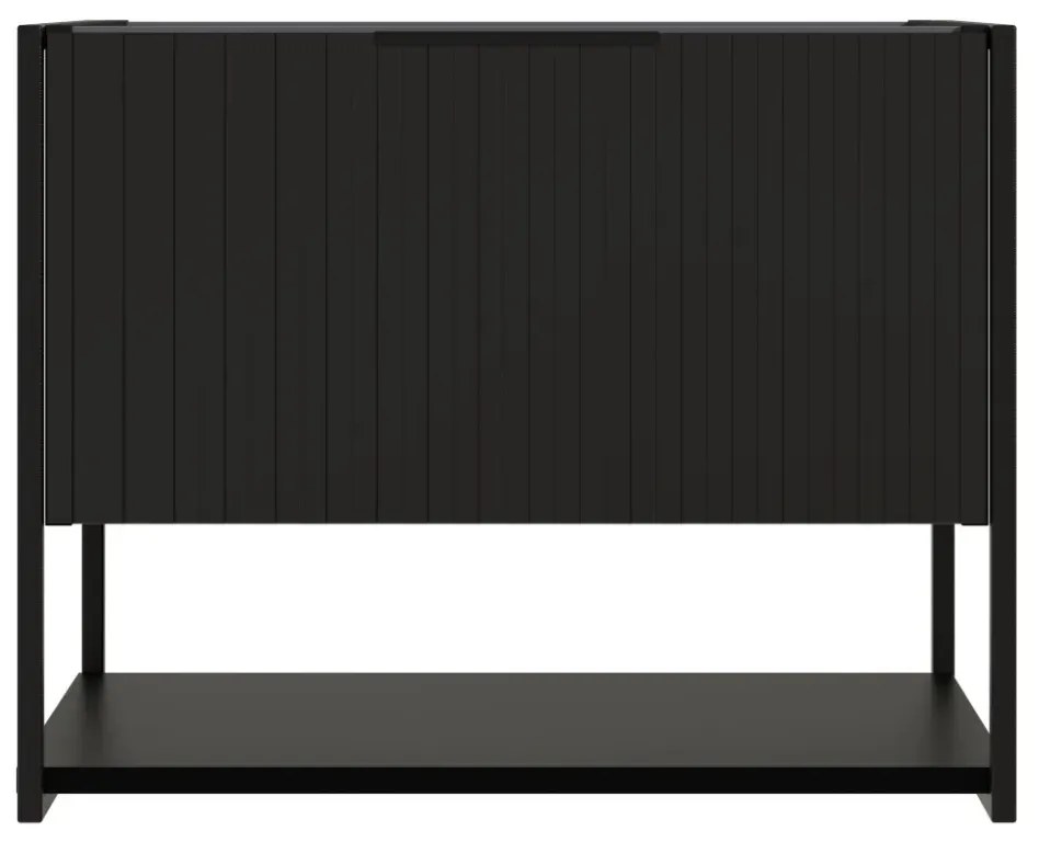 Szafka pod umywalkę TURF BLACK VINTAGE 60-1S 60cm czarna STRAMA