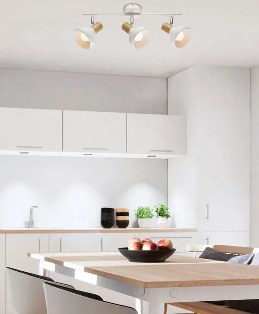 Biała lampa sufitowa listwa do salonu - K097 D7-B64