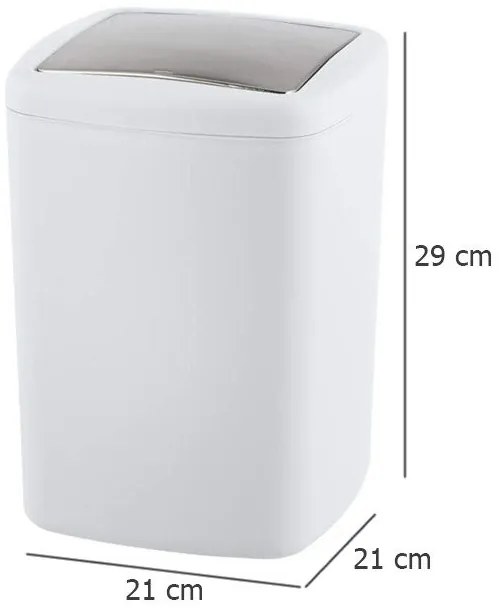 Kosz kosmetyczny Swing, 8,5 L, rozmiar L, WENKO