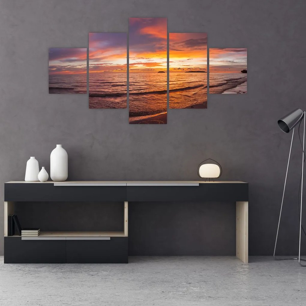 Obraz - Zachód słońca (125x70 cm)